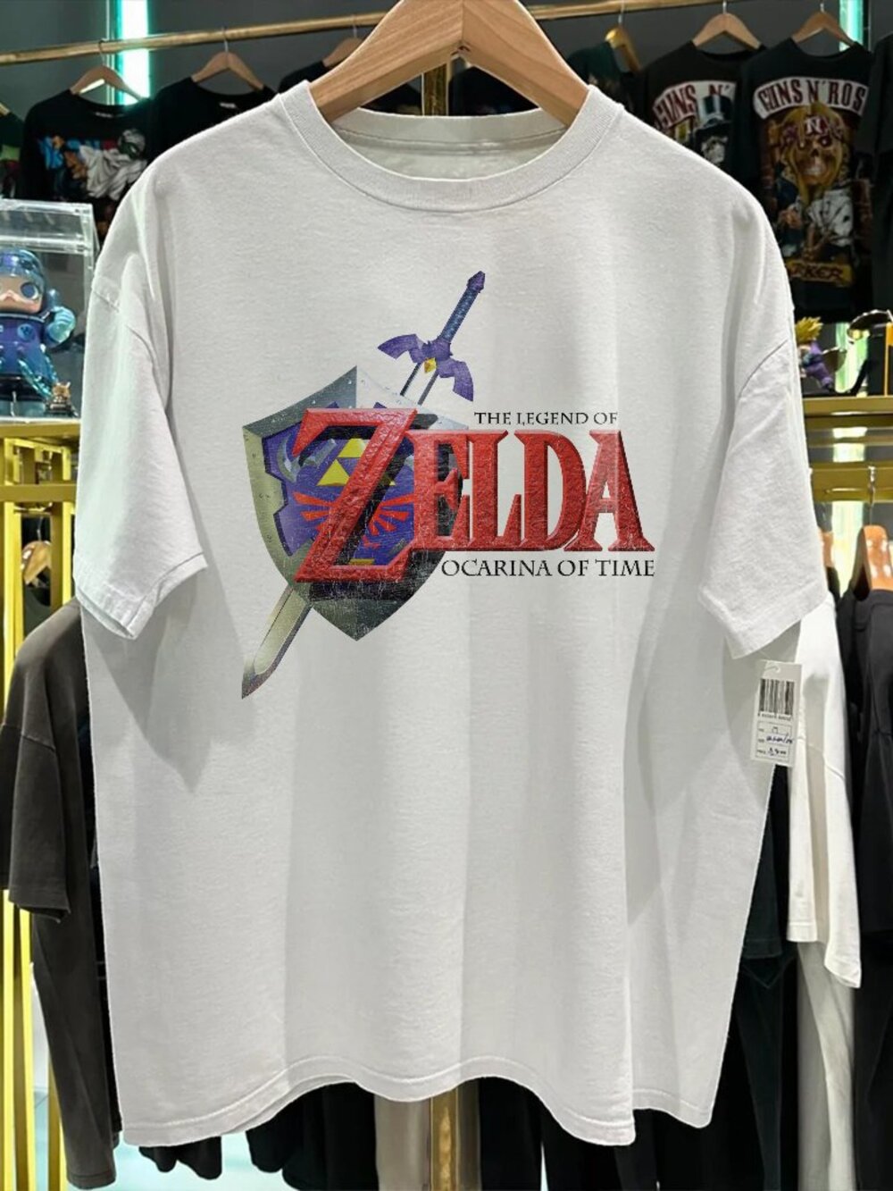The Legend Of Zelda - Ocarina Of Time 1998 Washed White T-Shirt